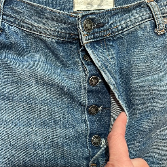 We The Free Free People *no-stretch* blue jeans - Picture 9 of 16